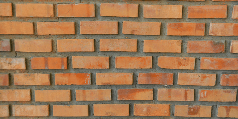 A brick wall.