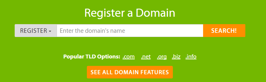 An example of a domain registrar.